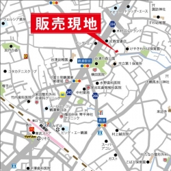 　現地案内図　カーナビ検索　富士見市鶴馬1-6-47